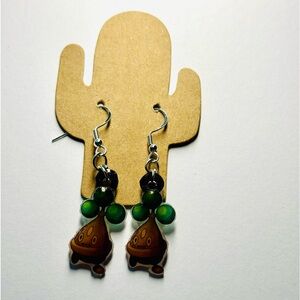 Bonsly pokemon earrings